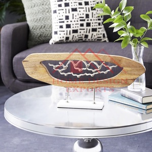 2025 Meilleure vente cadre en bois et support en marbre Sculpture abstraite/Sculpture de table intérieure moderne/Sculpture de table en bois - Product Image 3