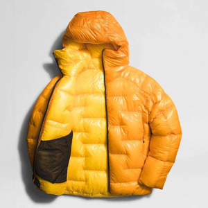 Veste matelassée à capuche bleue pour homme, épaisse, en polyester, style décontracté, fermeture éclair, chaude, pour l'hiver - Product Image 2