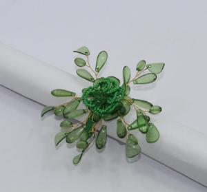 Anillo de Servilleta Ecológico de Cristal con Diseño de Árbol Floral para Decoración de Mesas de Boda - Product Image 5