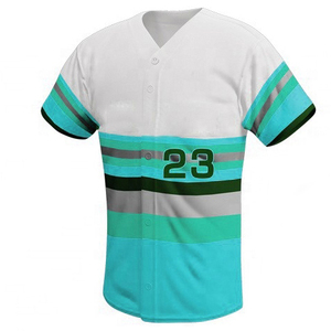 Sublimated Printed Jersey <b>Baseball</b> Uniform Short Sleeve Breathable Quick Dry Custom Logo Reasonable Price - Product Image 5