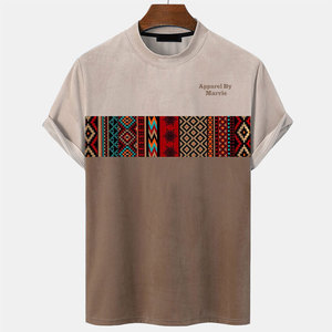 Fashion Men T Shirts Casual Street Style Short Sleeve Top Lightweight Fabric for Daily Wear - Product Image 1