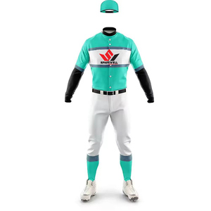 Men's Custom Sublimated Baseball Uniform Set Button <b>Down</b> Jersey <b>Pants</b> Cap Personalized Name Number Team Sports Wear - Product Image 2