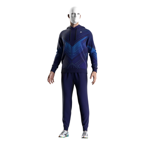 Sudadera con Capucha Azul para Hombre, Transpirable, Cómoda y Duradera, Ropa Deportiva para Entrenamiento y Uso Casual - Product Image 6