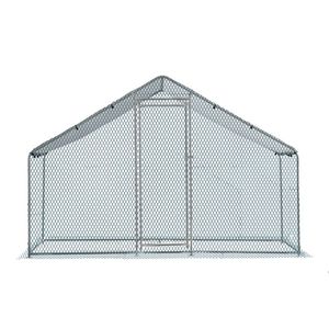 Grande Pollaio in Metallo 6,5 x 10 piedi con Copertura Impermeabile per Galline, Conigli, Gatti e Cani - Product Image 1