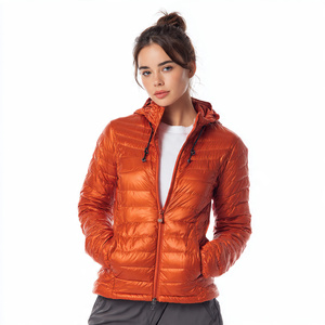 Women Outdoor Down Jacket Coat Zipper Hood Winter Down <b>Padded</b> Jacket Women's Street Style Zipper <b>Padded</b> Jackets Tops Ladies - Product Image 1