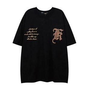 เสื้อยืดผู้ชายสไตล์อเมริกันวินเทจลายกากบาท แขนสั้น ยูนิเซ็กส์ รุ่นใหม่ ทรงโอเวอร์ไซส์ เสื้อยืดเทรนด์ใหม่ ผลิตโดย TRIOTAKE INDUSTRY - Product Image 6