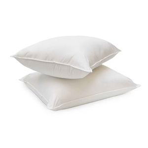 White Solid Rectangle Bed Pillows 100% Cotton Breathable Cooling Eco-Friendly Modern 200TC Minimalist Style Set - Product Image 2