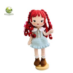 Handmade Crochet Anime Doll Cute Amigurumi Character Toy Custom Design Soft Yarn Doll Gift for Kids Baby Safe Cotton Plush - Product Image 1