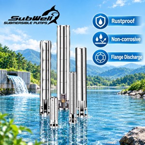 ปั๊มน้ำใต้น้ำหลายระดับ สแตนเลส SubWell 2 แรงม้า แบบหน้าแปลน แรงดันสูง สำหรับบ่อน้ำลึก - Product Image 1