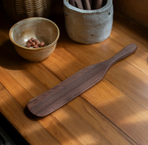 Natural Finish <b>Wooden</b> Spurtle Spoon Attractive kitchen <b>Utensil</b> in Flat Design Hand Crafted Kitchen Tool - Product Image 6