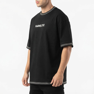 T-shirt noir pour homme avec strass, orné de diamants, manches courtes, streetwear de haute qualité pour les fêtes et la mode, respirant - Product Image 2