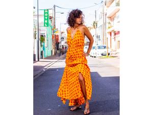 Vestido Casual Bohemio Floral de Rayón con Corte A para Mujer, Estilo Y2K, Cintura Natural, Tejido Ecológico, Diseño Personalizado OEM - Product Image 4