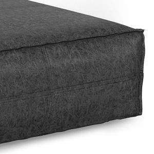 Pouf e Sgabelli Ottomani Brody Extra Large in Nero Invecchiato - Product Image 3