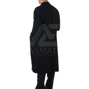 Abrigo largo de mezcla de lana para hombre, abrigo grueso y cálido para invierno, estilo formal de oficina, abrigo para uso diario. - Product Image 6