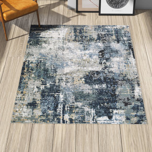 Grand tapis d'intérieur imprimé en 3D, style vintage, à poils doux lavables à l'eau, motif Swanlake, pour salon et hôtel, orange - Product Image 1
