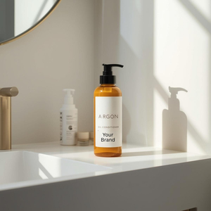 Acondicionador de Cabello con Aceite de Argán ODM/OEM, Tratamiento sin Enjuague en Botella con Bomba, para Cabello Rizado, Prevención de la Caída del Cabello, Venta al Por Mayor, Etiqueta Privada - Product Image 5