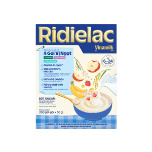 Vinamilk Ridielac - Céréales pour 6-24 <span class=keywords><strong>mois</strong></span> - Formule enrichie en vitamines - <span class=keywords><strong>4</strong></span> saveurs sucrées - 200g x 24 boîtes par carton - Product Image 1