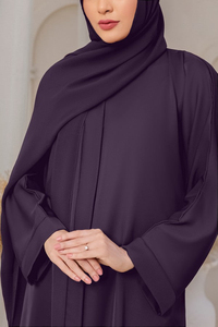 Vestido Abaya Largo con Cuello en V para Mujer, Diseño y Color Personalizados, Abayas con Botones para Adultos y Niñas - Product Image 4