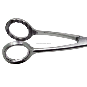 Pinzas quirúrgicas Collins para sujeción de lengua, de acero inoxidable, para cirugía oral, odontología y medicina. - Product Image 3
