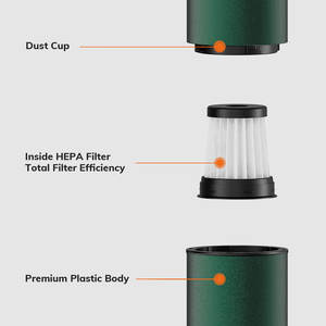 <span class=keywords><strong>Mini</strong></span> Aspirateur Portable Sans Fil avec 3 Têtes d'Aspiration, Facile à Nettoyer pour Bureau, Clavier et Voiture (USB) - Product Image 4