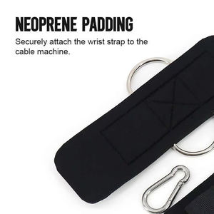 Sangles de musculation personnalisées avec logo, en coton, cuir et polyester, légères, confortables, réglables, durables, de haute qualité - Product Image 4