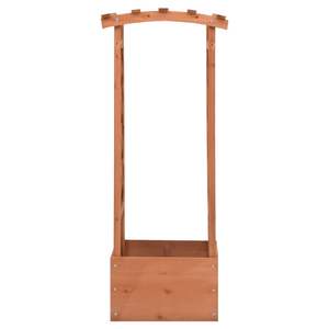 Jardinera de Madera de Abeto con Arco de 19.3''x15.4''x46.1'', Elegante Valla y Puerta para Jardín - Product Image 2