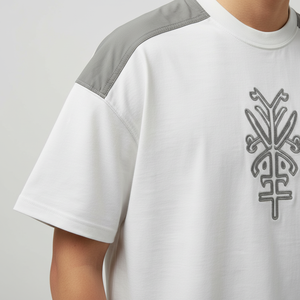 T-shirt Homme Personnalisé OEM avec Logo, 100% Coton, Manches Courtes, Coupe Classique, Col Rond, Streetwear Respirant en Molleton Bouclette, Impression Numérique - Product Image 5