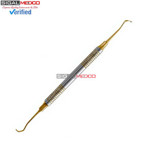 Raspador Periodontal Premium Scaler Pro, Manual, Mango Hueco Dorado, Instrumento Dental Ergonómico, Acero Inoxidable Alemán, Profesional - Product Image 5