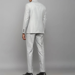 Costume homme 3 pièces de haute qualité 100% polyester pour mariage et soirée, smoking formel, pantalon et veste respirants - Product Image 2