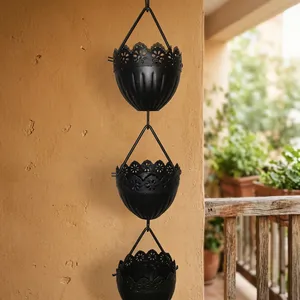 โซ่ฝนตกโลหะสไตล์อาร์ตเดโคสำหรับตกแต่งสวนกลางแจ้ง - Product Image 4
