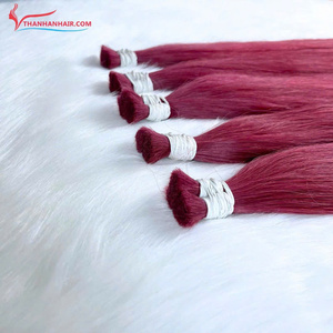 100% Vietnamese Human <b>Hair</b> Straight Bulk <b>Hair</b> <b>Extensions</b> Hot Color Bulk <b>Hair</b> for <b>Braiding</b> Ready To Ship Hot Supplier - Product Image 2