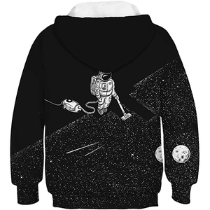 Sweat-shirts et hoodies pour hommes en tissu French Terry de haute qualité, avec broderie surdimensionnée, design imprimé, hoodies camouflage personnalisés - Product Image 2