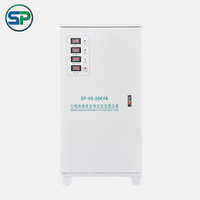 Stabilisateur de tension triphasé 50 kVA 380 V, régulateur automatique avec affichage LED pour usage domestique et professionnel