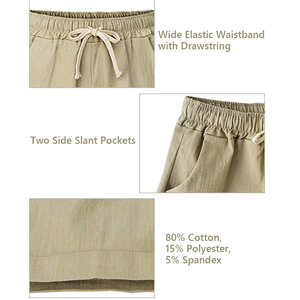 Pantalones Cortos Casuales de Moda Urbana para Mujer en Oferta, Pantalones Cortos Casuales de Cintura Media a la Moda para Mujer, Precio Bajo, Color Sólido - Product Image 5