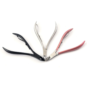 Hot Selling Professional Manicure <b>Tools</b> Stainless Steel Curved Cuticle Nipper Trimmer Wide Jaw Opening for Thick and Hard <b>Nails</b> - Product Image 5