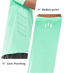 T-shirt Homme Uni Col V Manches Courtes Coupe Classique 2025/2026 en Coton Respirant Séchage Rapide pour Tenue Décontractée - Product Image 4