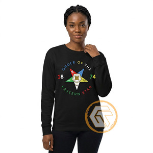 Commande Personnalisée Eastern Star – Sweat-shirt Décontracté en Coton Molletonné Brodé pour Femme, Hiver, Haute Qualité, Écologique, 500g, Entièrement Brodé sur le Devant - Product Image 1