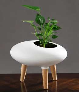 Jarrones Cilíndricos de Madera Skies Traders WFV06, Diseño Minimalista con Grano Natural, Decorativos para Flores Amarillas, Hechos a Mano, Ecológicos - Product Image 2