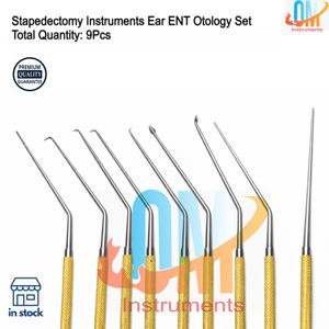 Juego de Instrumentos para Estapedectomía, 9 Piezas, Herramientas Quirúrgicas ORL, Kit Profesional de Acero Inoxidable para Cirugía del Oído Medio - Product Image 3