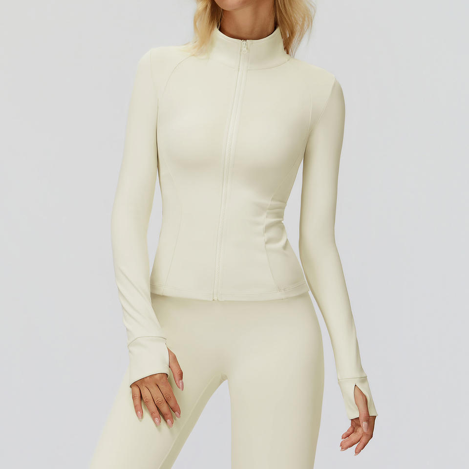 Custom Wholesale Women's Plus Size Regular Fit Full-Zip Long Sleeve Running Riding Jacket Quick Dry Breathable Fitness Yoga Top