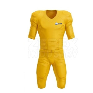 Ensemble de football américain au design athlétique, respirant, en polyester, moderne et confortable, adapté aux entraînements sportifs en plein air - Product Image 2