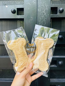 100% Natural Loofah <span class=keywords><strong>Catnip</strong></span> Cat Toy Precio barato de fábrica Loofah Chew Toys de Takimex Vietnam 12cm <span class=keywords><strong>Fish</strong></span> Bone Shaped - Product Image 4