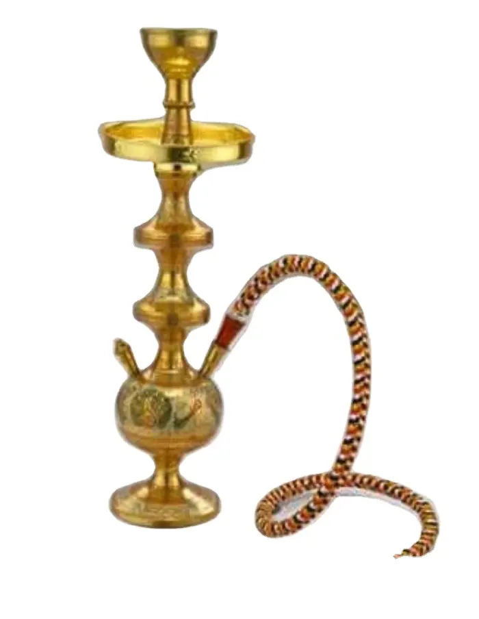 Moderne Shisha Verwendung für Home Hotel Restaurant Bar Goldene Farbe Metall Rauch zubehör Design Messing Shisha Shisha mit Rohren