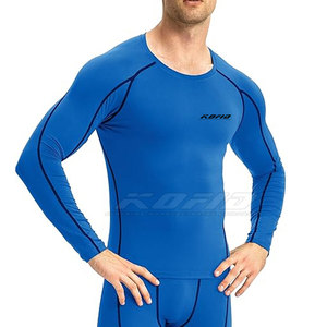 Dynamic <b>Men</b> Compression Shirt Long Sleeve <b>Stretch</b> Fitness Gym Running Athletic Base Layer Clothing - Product Image 5