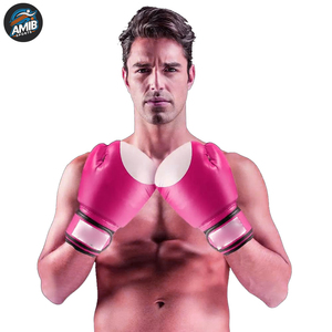 Guantes de Boxeo Profesionales de Cuero con Diseño Moderno para Entrenamiento de Muay Thai, Absorción de Humedad, Antideslizantes, Cierre de Gancho y Bucle - Product Image 4