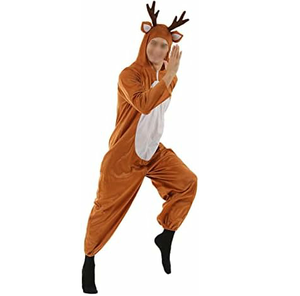 Pijama Enterizo de Moda con Capucha de Dibujos Animados, Cálido para Otoño e Invierno, Ropa de Dormir Navideña, Transpirable para Hombre - Product Image 2