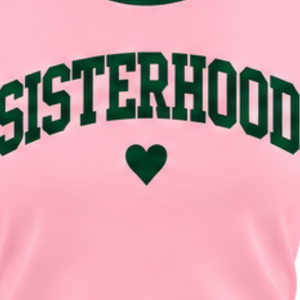   เสื้อยืดพิมพ์ลายกราฟิก Sisterhood Pink Ladies แขนสั้น คอกลม แฟชั่นลำลอง แรงบันดาลใจจากสมาคมนักศึกษาหญิง - Product Image 5