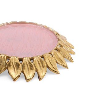 Cúpula Decorativa de Metal para Pastel con Perilla de Pavo Real y Hoja Dorada, Campana para Servir, para Decoración de Mesa en Hogares y Hoteles, Bodas - Product Image 2
