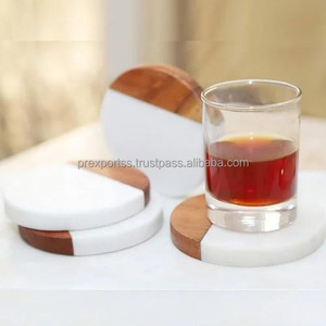 Luxury Wooden <b>coaster</b> <b>Drinks</b> Mats Round Wedding Coffee Tea Cup Beer <b>coaster</b> Holder Epoxy Resin Wood <b>Coasters</b> Set with Holder - Product Image 3