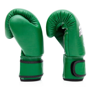 ถุงมือมวยไทย Fairtex รุ่น Oem Professional Custom Made สีเขียว สำหรับฝึกซ้อมคิกบ็อกซิ่ง หนังแท้ สายรัดแบบปรับได้ - Product Image 4